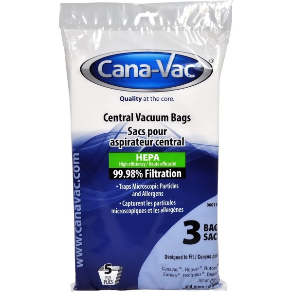 Cana-Vac Central Vacuum Bags