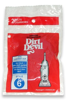 Dirt Devil Style 6 Upright Vacuum Belt